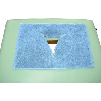 Prostěradlo Froté potah na opěrku hlavy s výřezem pro masážní lehátko/stůl - KOMFORT HABYS