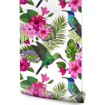 Fototapeta 10m TAPETA Tropická Barevné Listy Květiny