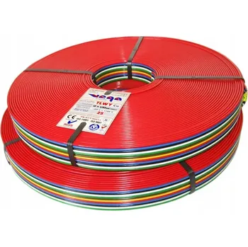elektrický kabel Plochý kabel TLWY 12 x 1,00mm2, 25 metrů