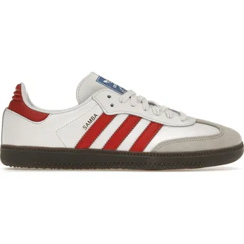 Dámská obuv Adidas Samba OG White Better Scarlet Velikost: 46 IG1025