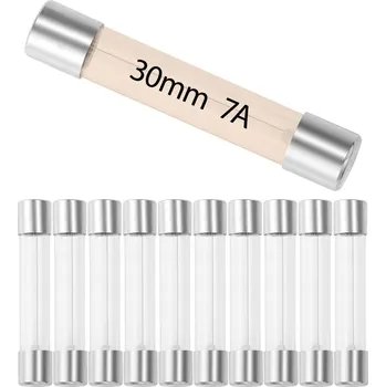 Vrták Skleněná pojistka 30mm 7A CE 10 Ks. balení