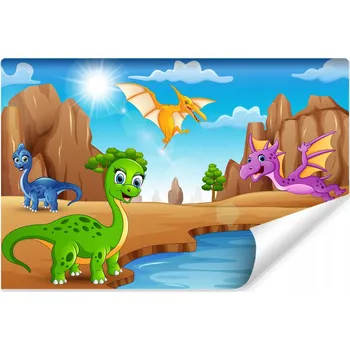 Fototapeta Dětská fototapeta dinosauři voda pohádka 135x90