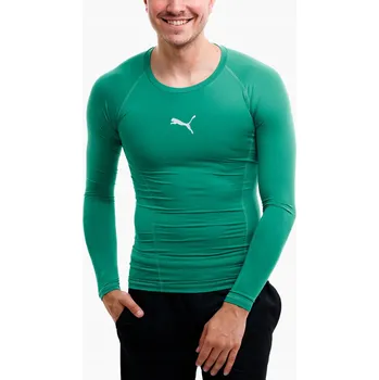 Pánské Tričko Puma Liga Baselayer Tee LS zelené 655920 05 vel. L