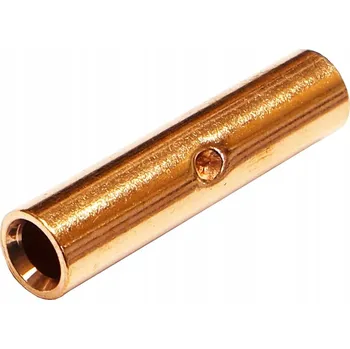 elektrický kabel 1x kabelová spojka nátrubek, měděná kabelová koncovka CU 16mm, nepocínovaná