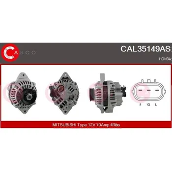 Alternátor generátor CASCO CAL35149AS