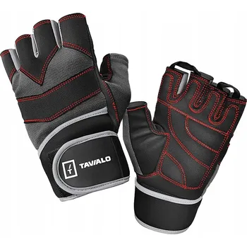 Rukavice FITNESS RUKAVICE TAVIALO PÁNSKÉ 19-22 CM L ŠEDÉ