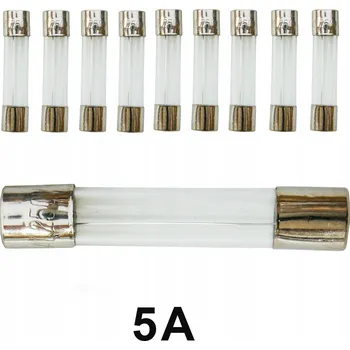 Autopojistky 3x Rychlá skleněná trubičková pojistka 5x20mm F0.315A 0,315A WTA-F