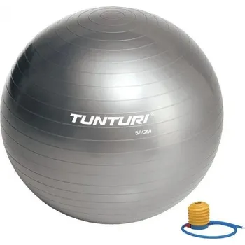 Gymnastický míč Klasický míč Tunturi 55 cm stříbrný