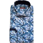 Košile Pure Slim Fit modré květy D81009_21701_173 velikost: 39/40, délka rukávu: dlouhý rukáv