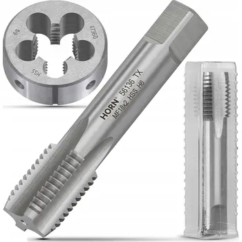 Závitořezný nástroj RUČNÍ ZÁVITNÍK M18x2 DIN-2181/1P + ZÁVITOVÉ OČKO M18