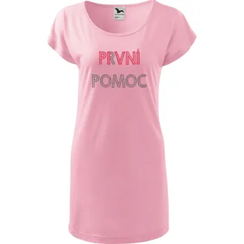 DOBRÝ TRIKO Dámské tričko/šaty Pivní pomoc Velikost: XS, Barva: Růžová