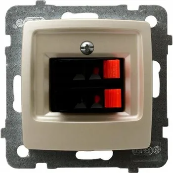 Elektrická zásuvka OSPEL KARO GG-2S/m/42 Dvojitá reproduktorová zásuvka