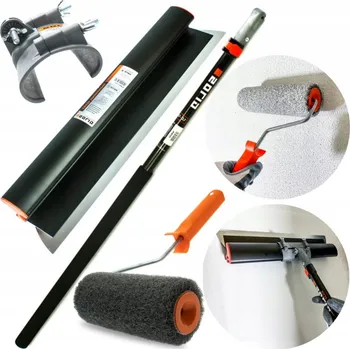 SOLID ŠKRABKA ŠTĚRKA FASÁDNÍ ŠPACHTLE 800 cm TELESKOPICKÁ TYČ VÁLEČEK NA HLADKOU OMÍTKU ŠPACHTLE