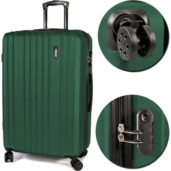 Mapi Střední tvrdý kufr ABS Mapi 75 L Zelený 75 l