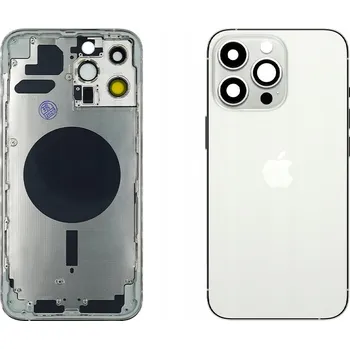 Pouzdro na mobilní telefon Kompletní stříbrný kryt pro Apple