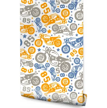 Fototapeta Tapeta pro teenagery BAREVNÉ Motorky Hvězdičky