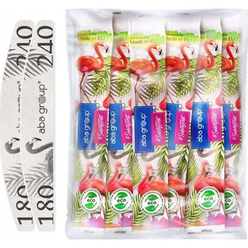Pilníky na nehty Aba Group Plameňák Slim 180/240 100 ks