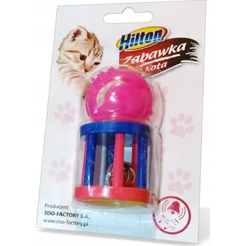 Hračka pro kočku HILTON válec + míček se zvonkem hračka pro kočky