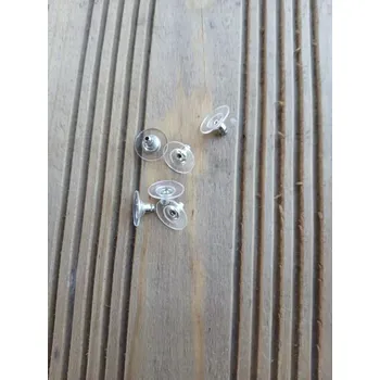 Materiál na výrobu šperku náušnicové zarážky 6,5 x 12 x 12 mm, disk platina