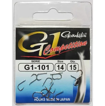 Rybářský háček Háčky na vodu, plovoucí, s protihrotem Gamakatsu Hook G1 Competition G1-101 14 Nikl 15 ks