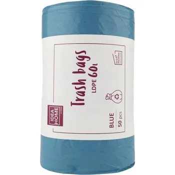 Pytle na odpadky LDPE pytle na odpad 60 l modré 50 Ks