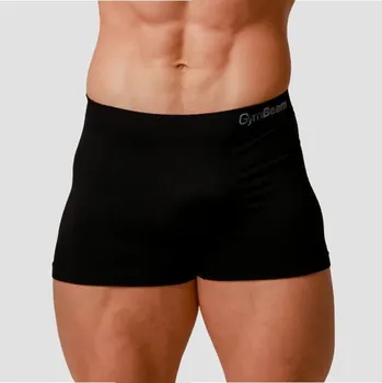 Boxerky Pánské boxerky Seamless 2Pack Black - GymBeam Velikost: L, Barva: černá