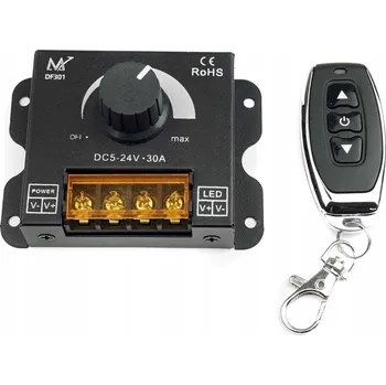 LED osvětlení Regulátor jasu Elektroweb Stmívač LED 12V-24V 30A s dálkovým ovládáním 433MHz