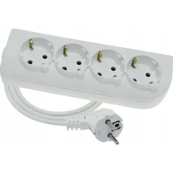 Napájecí kabel Prodlužovací Kabel přívod Elgotech 3 m, 4 ks, bílý