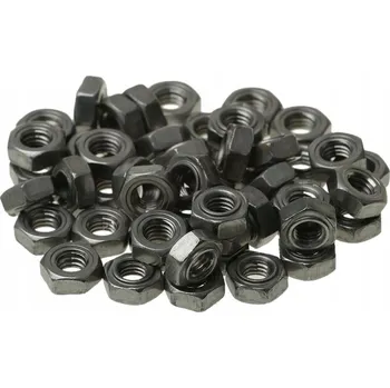 Matice Šestihranná matice pro navařování M6, surová ocel, 50 kusů