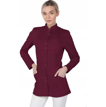 Zdravotnický oděv 36 DÁMSKÝ ZDRAVOTNICKÝ PLÁŠŤ NA ZIP SE STOJÁČKEM, KOSMETICKÝ PLÁŠŤ, HALENA 141SD