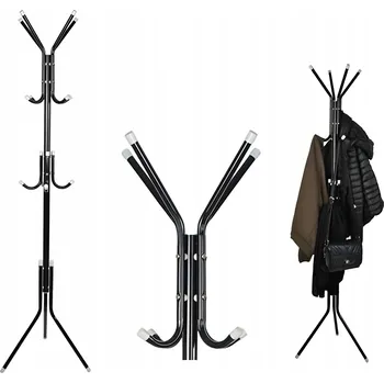 Věšák Stojanový věšák kovový ER4 perleťová černá