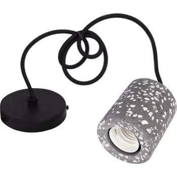 Závěsné stropní svítidlo E27 betonové černé