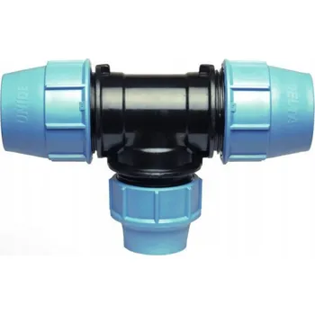 Vodovodní potrubí T-ROZDĚLOVAČ REDUKČNÍ ŠROUBOVACÍ PRO POTRUBÍ PE VODY 63x50x63
