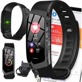 Hodinky Chytrý náramek DIAWAY SMARTBAND E18 Pro běh a cvičení, černý, voděodolný IP68