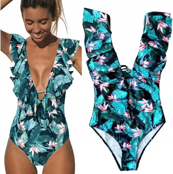 Dámské plavky SNM plavky jednodílné vícebarevné velikost L