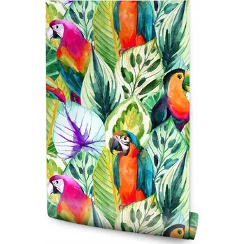 Fototapeta Tapeta Tropické Listy a Ptáci /106662806