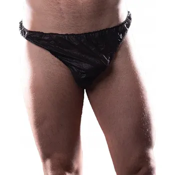 Kalhotky Kalhotky Na Jedno Použití Pánské Tanga Černé PZH