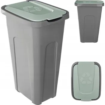 Odpadkový koš ODPADKOVÝ KOŠ NÁDOBA NA TŘÍDĚNÝ ODPAD 30L KYBLÍK POPELNICE S VÍKEM