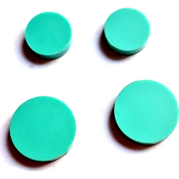 Náušnice Basic CIRCLE mint průměr: 8 mm náušnice mentolové