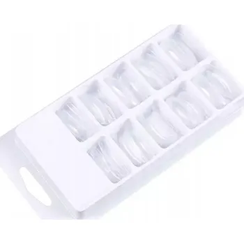 Umělé nehty Tipy na nehty ManyBeauty 100 kusů transparentní