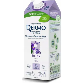 Mýdlo DERMOMED Tekuté mýdlo IRIS, 900 ml náhradní balení