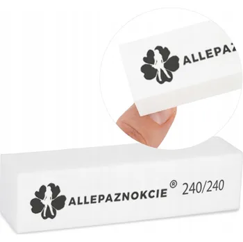 Blok Ruční leštička Allepaznokcie brusný blok bílý