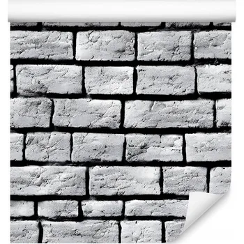 Fototapeta Tapeta na zeď Šedé CIHLY Imitace zdiva do obýváku