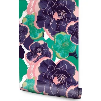 Fototapeta Tapeta s malovanými růžemi Muralo 10 m