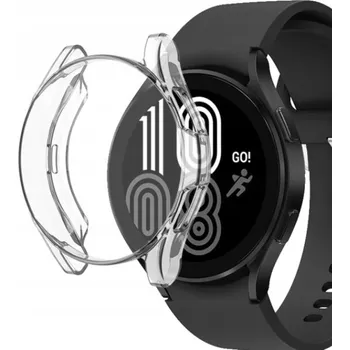 Pouzdro na mobilní telefon Pouzdro 2v1 Clear Přední strana pro Samsung Galaxy Watch 4 44 mm / Bezbarvé