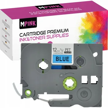 Pásek do tiskárny Páska do Brother TZ-B531 12mm Černá na Modré, Prémiová Kvalita