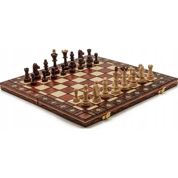 Šachy Šachy Senator mahagon / Ozdobné šachy / Dřevěné šachy / výrobce Szachy Žurek