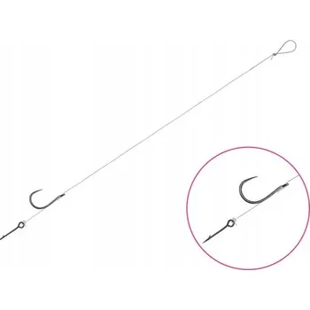 Rybářský háček Feederový návazec Delphin FLR Sting SM 8cm, velikost 6