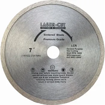 Řezný kotouč LASER CUT L00104 – diamantový obvod po celém obvodu 180 x 22,23 x 7 mm LCR