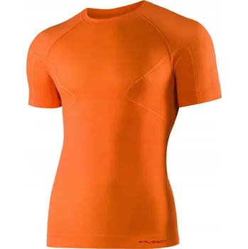 Spodní prádlo s krátkým rukávem Brubeck ACTIVE WOOL oranžové vel. L